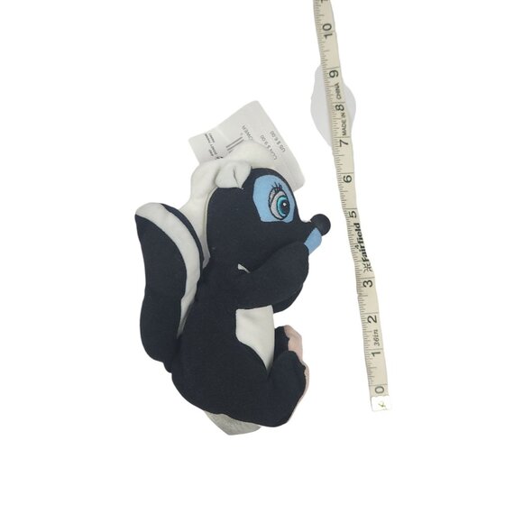 The Disney Store Flower the Skunk Bambi Mini Bean Bag Plush 9" NWT - Picture 10 of 10